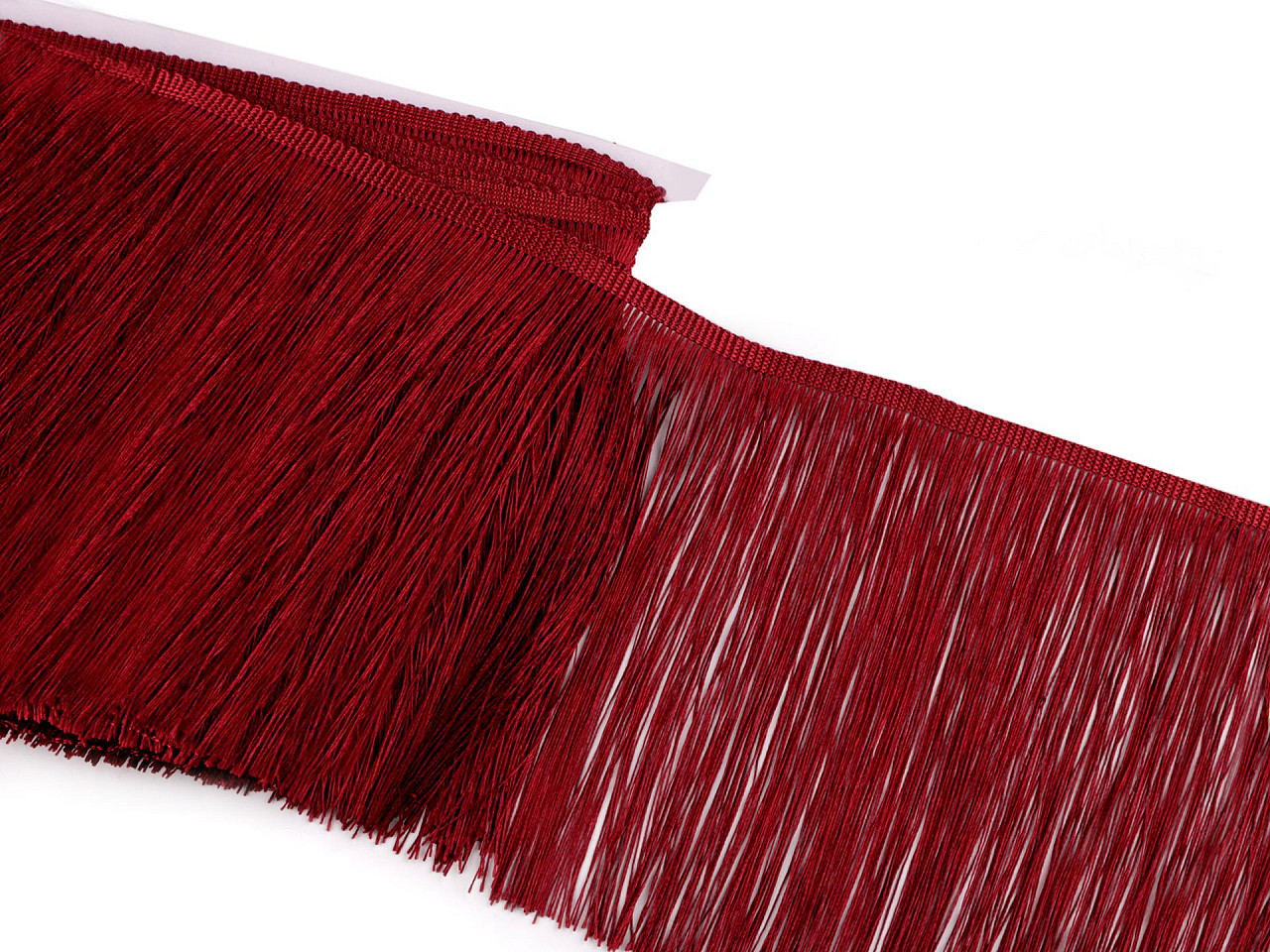 Fringe, shiny, width 18 cm - Dark green (9 Meters)