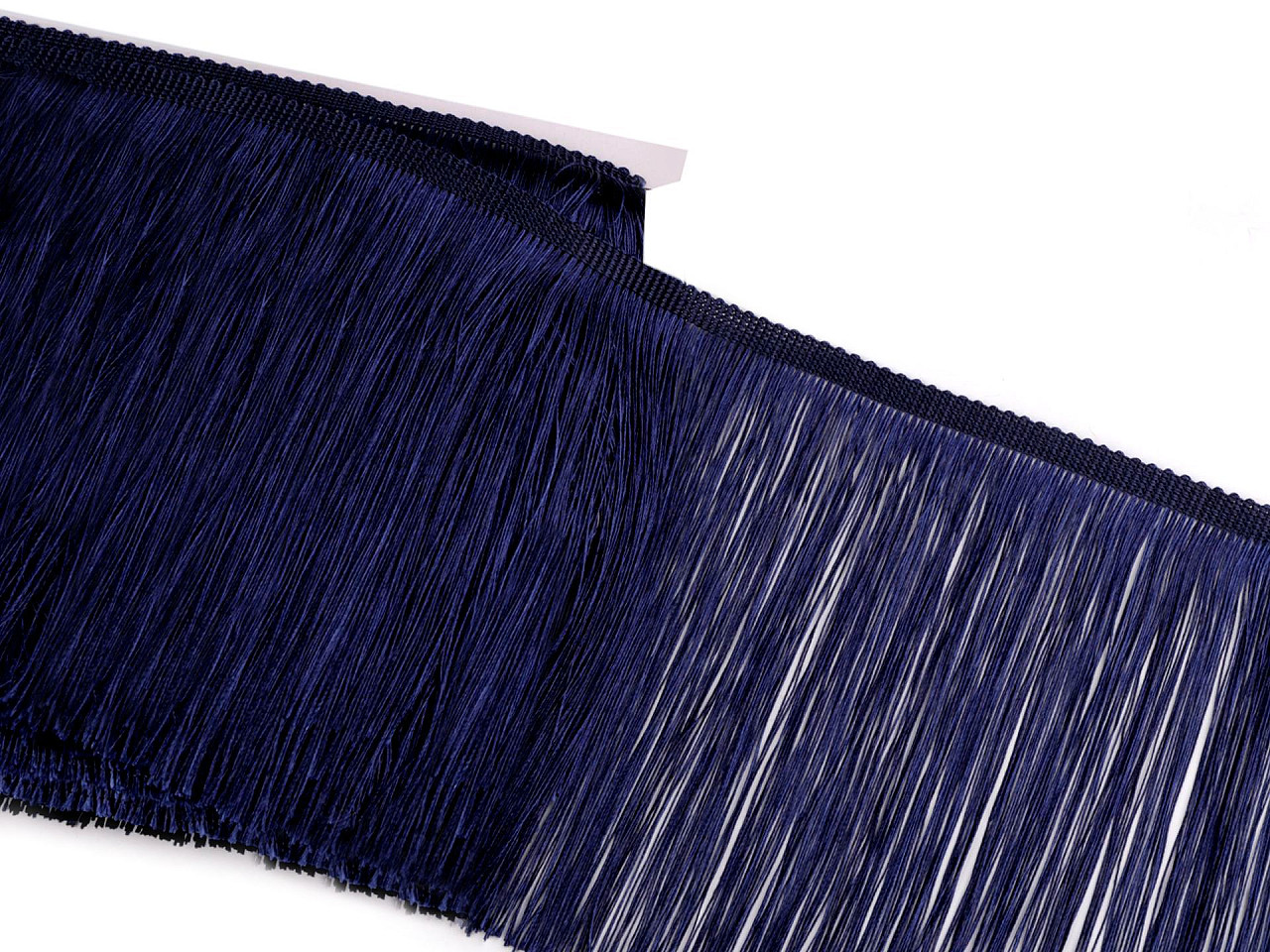 Fringe, shiny, width 18 cm - Dark green (9 Meters)