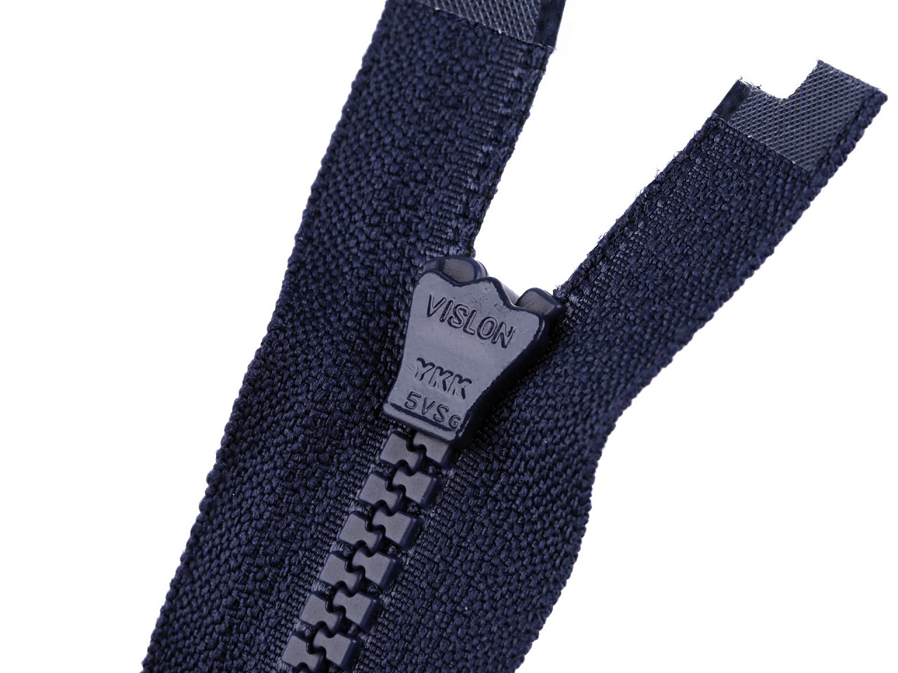 Plastic zipper ykk no 5,  length 90 cm, jacket - Cream (1 Piece)