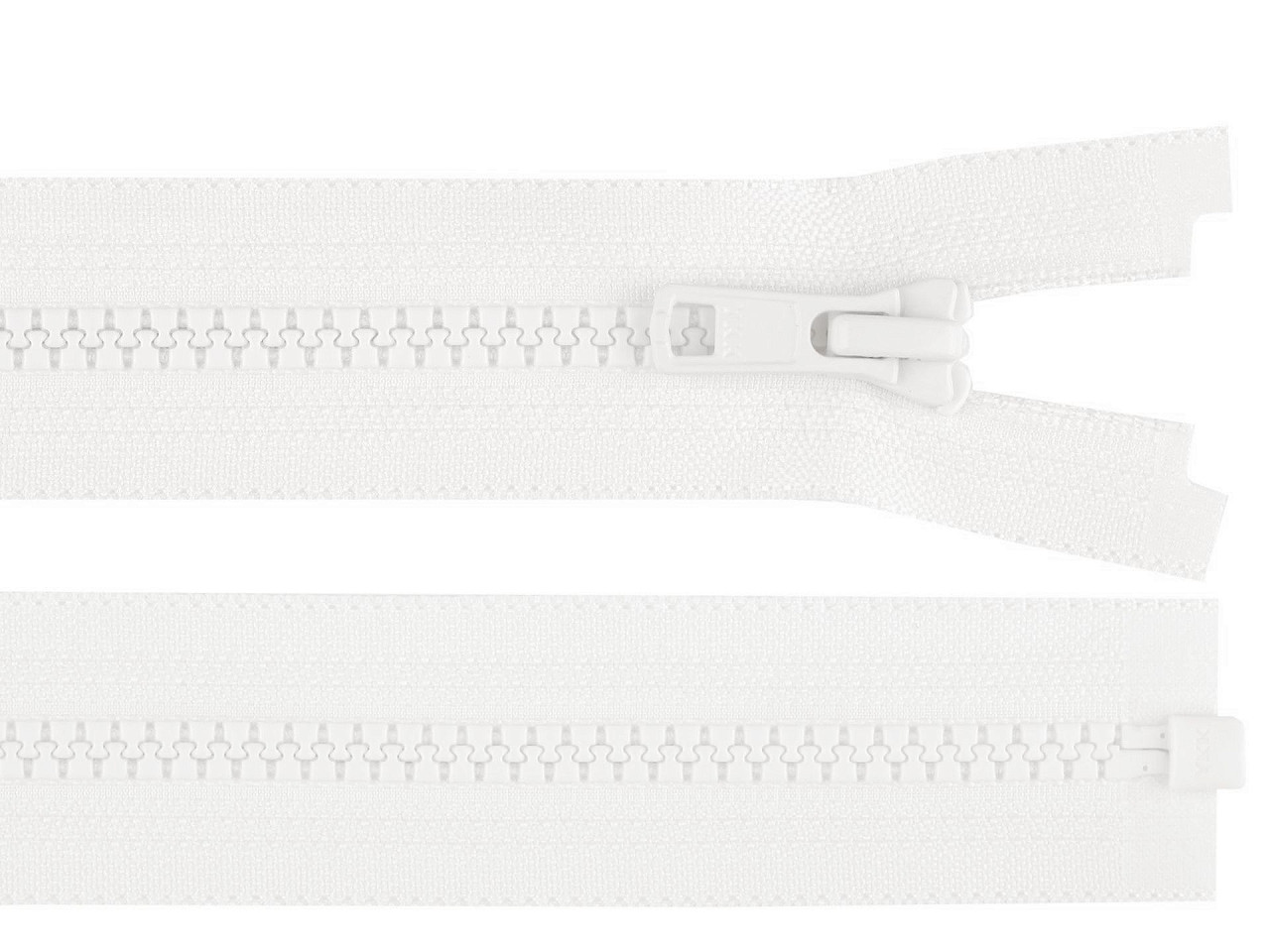 Plastic zipper ykk no 5,  length 90 cm, jacket - Cream (1 Piece)
