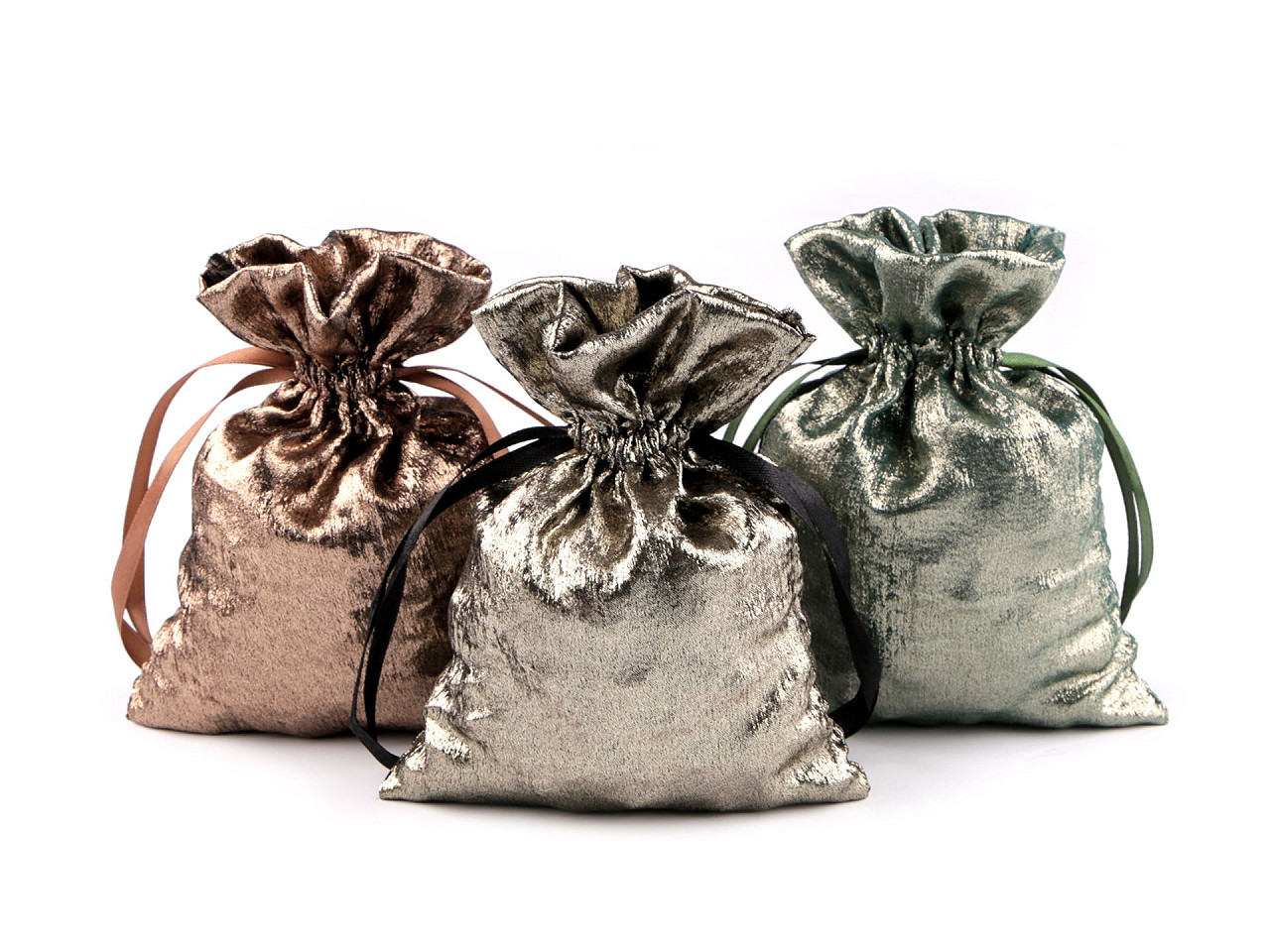 Gift bag with metallic effect 13x18 cm - Cooper dark (10 Pieces)