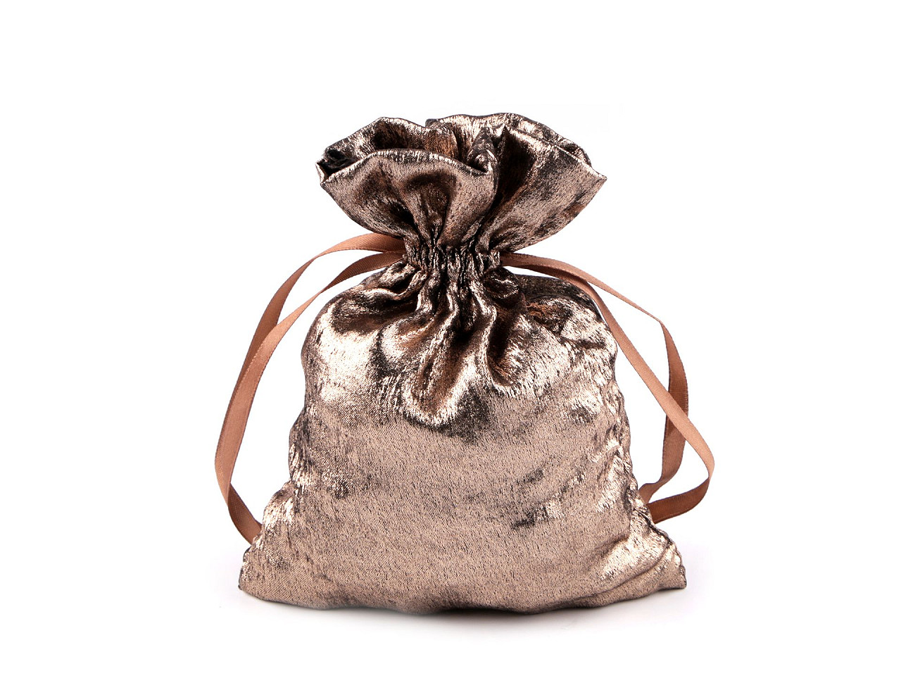 Gift bag with metallic effect 13x18 cm - Cooper dark (10 Pieces)