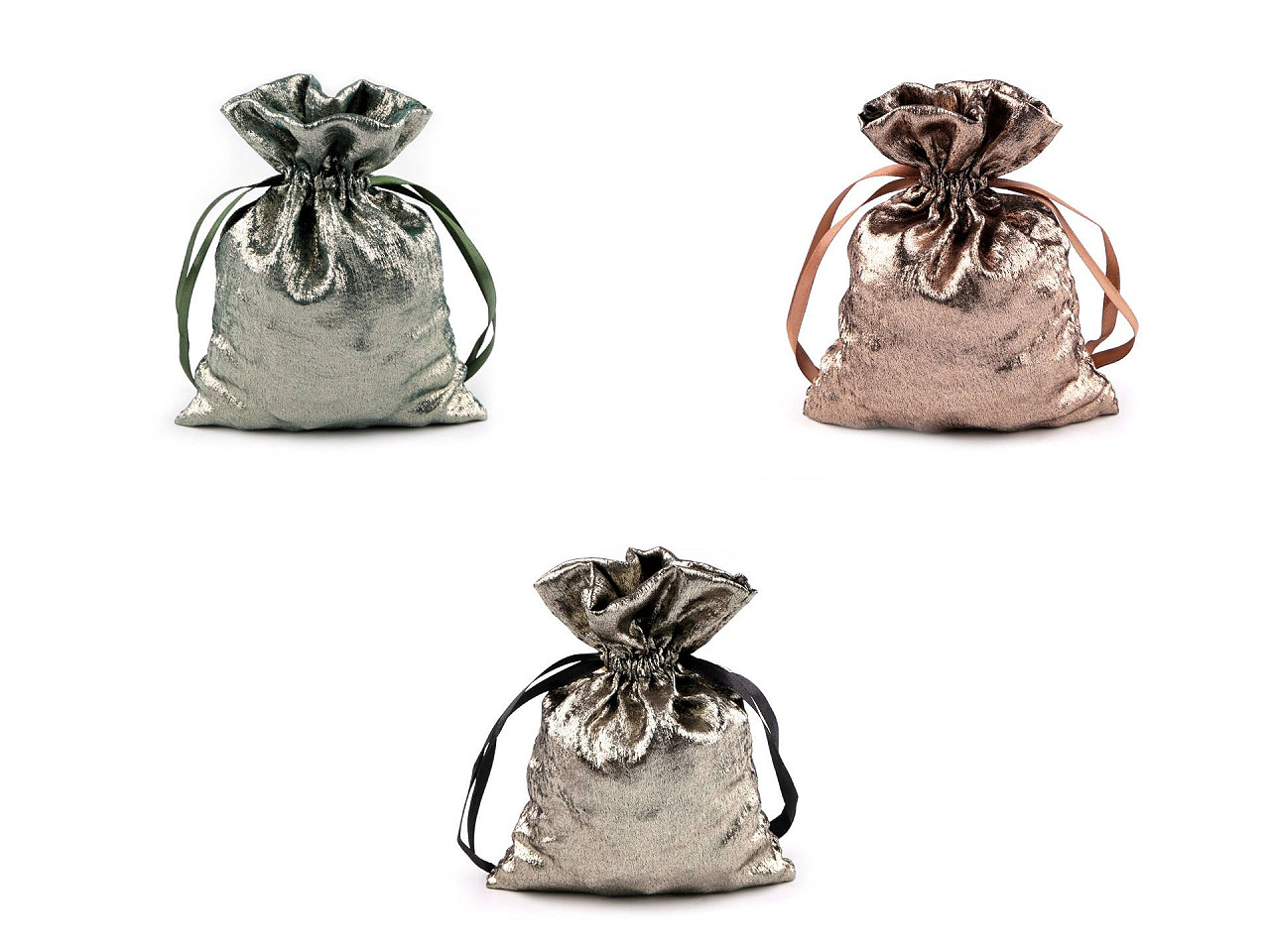 Gift bag with metallic effect 13x18 cm - Cooper dark (10 Pieces)