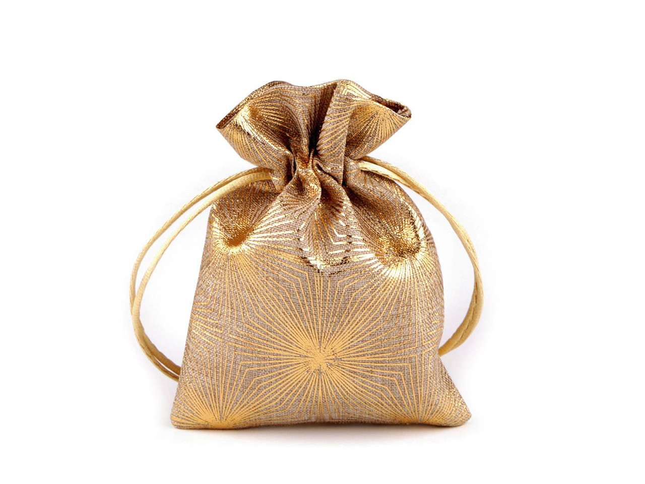 Gift bag metallic pattern 13x18 cm - Silver (10 Pieces)