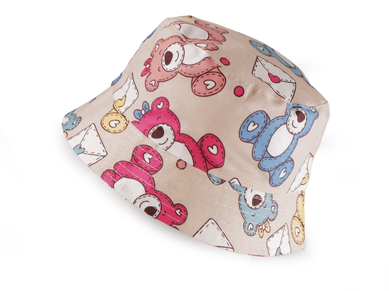 Children's / girls' summer hat - Lightbeige (1 Piece)