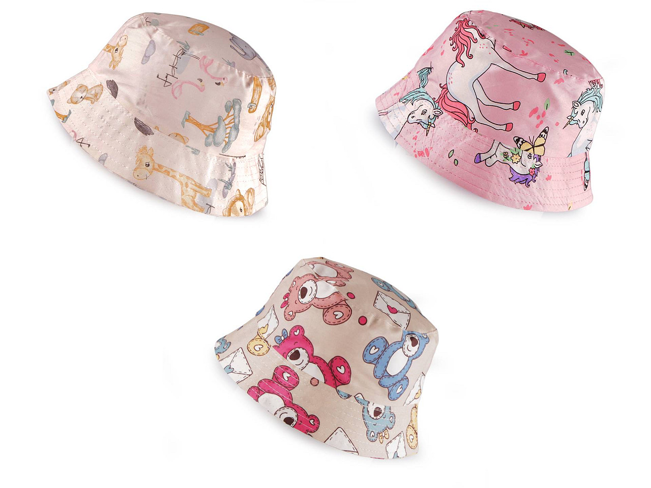 Children's / girls' summer hat - Lightbeige (1 Piece)