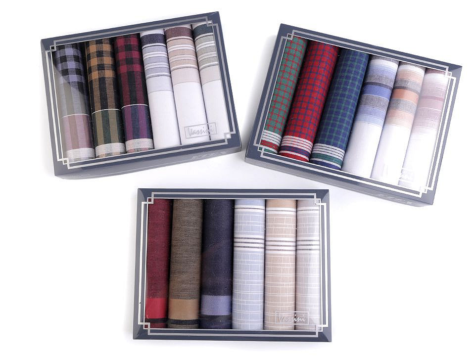 Men's handkerchief /gift box set - Random mix (1 Box)