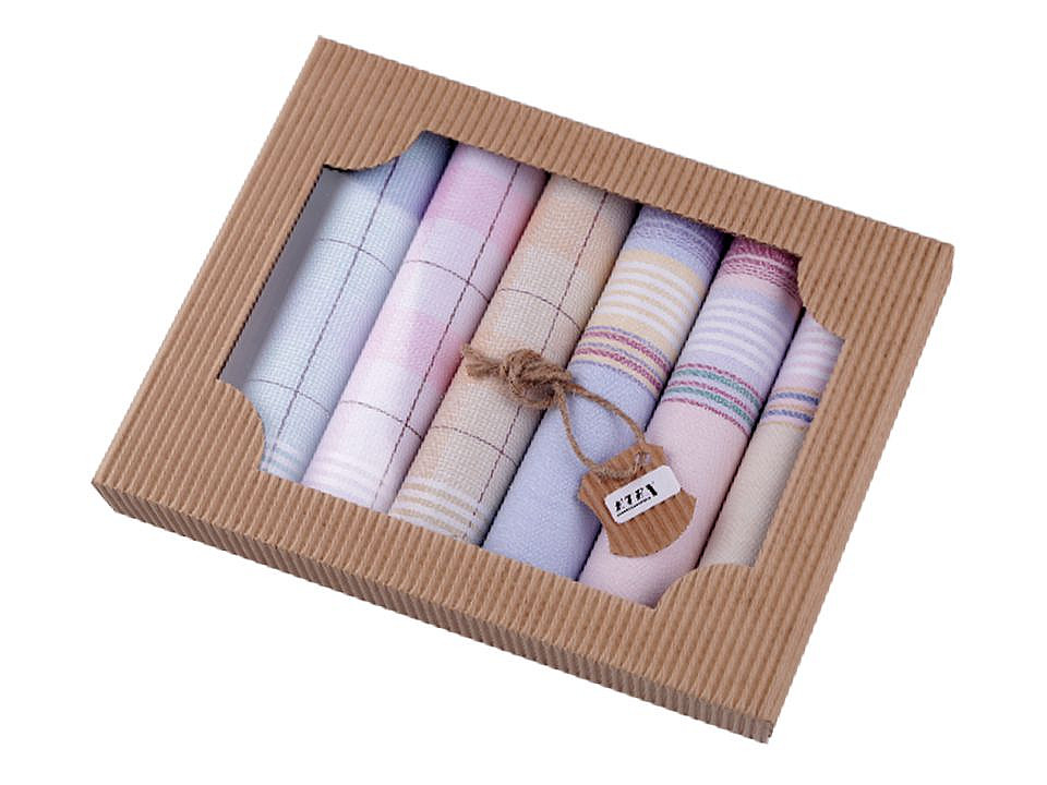 Ladies handkerchief / gift box set - Random mix (1 Box)
