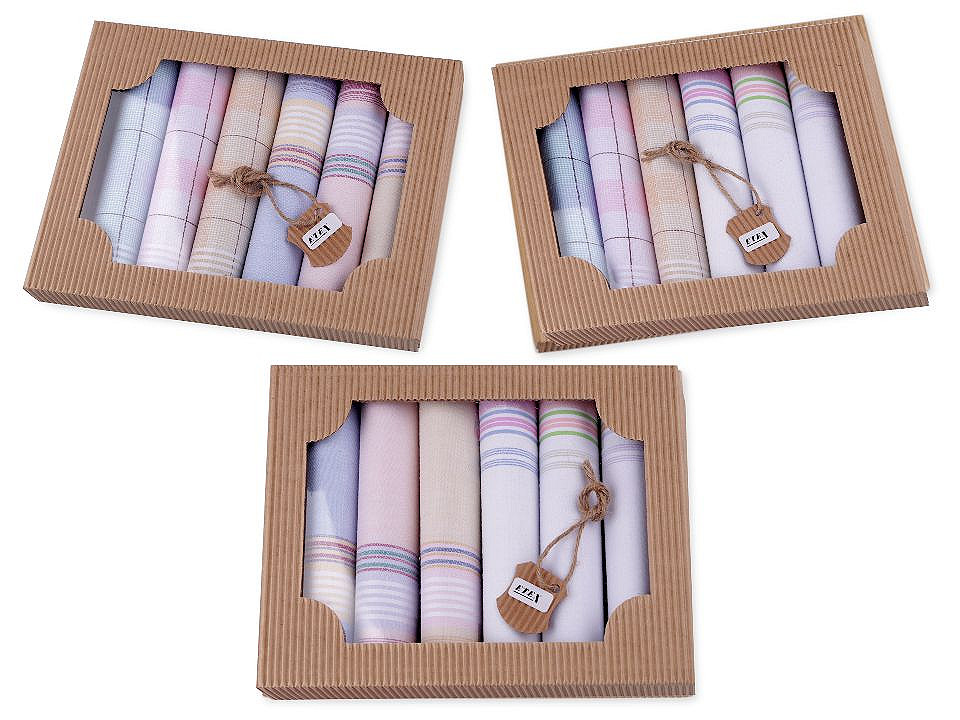 Ladies handkerchief / gift box set - Random mix (1 Box)