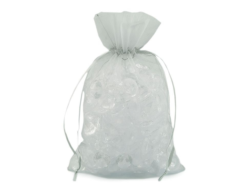 Organza gift bag 14x21 cm - White (10 Pieces)