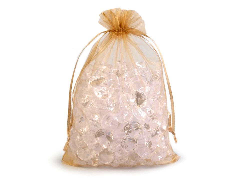 Organza gift bag 14x21 cm - White (10 Pieces)