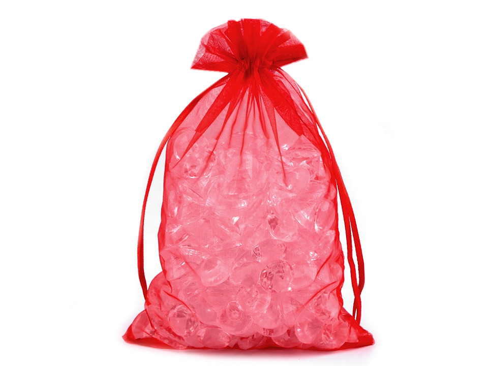 Organza gift bag 14x21 cm - White (10 Pieces)