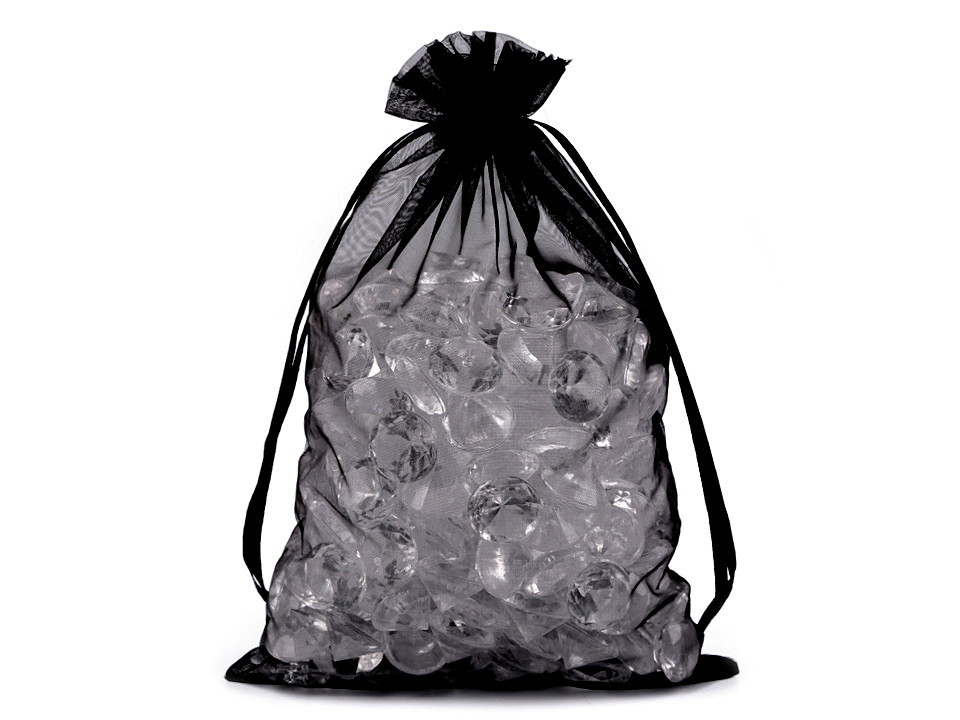 Organza gift bag 14x21 cm - White (10 Pieces)