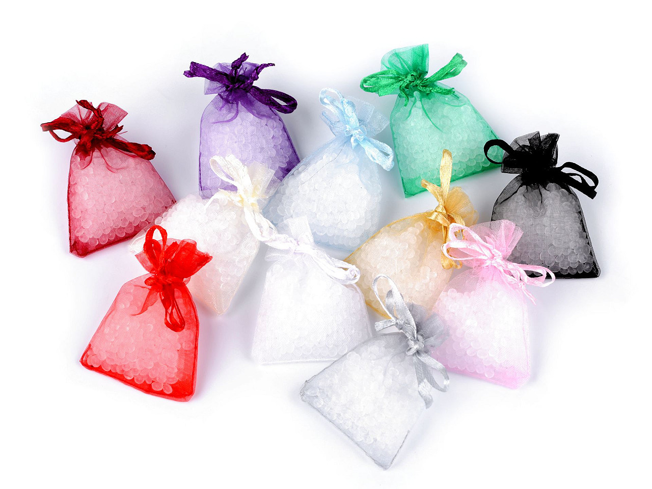 Organza gift bag 4.5x7 cm - Bordeaux (10 Pieces)