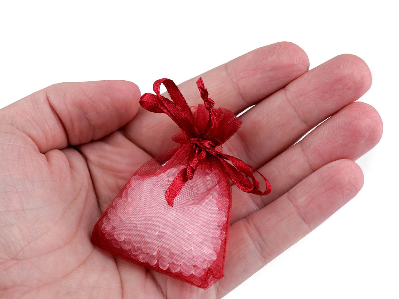 Organza gift bag 4.5x7 cm - Bordeaux (10 Pieces)