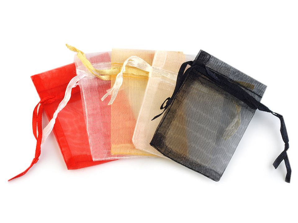 Organza gift bag 4.5x7 cm - Bordeaux (10 Pieces)