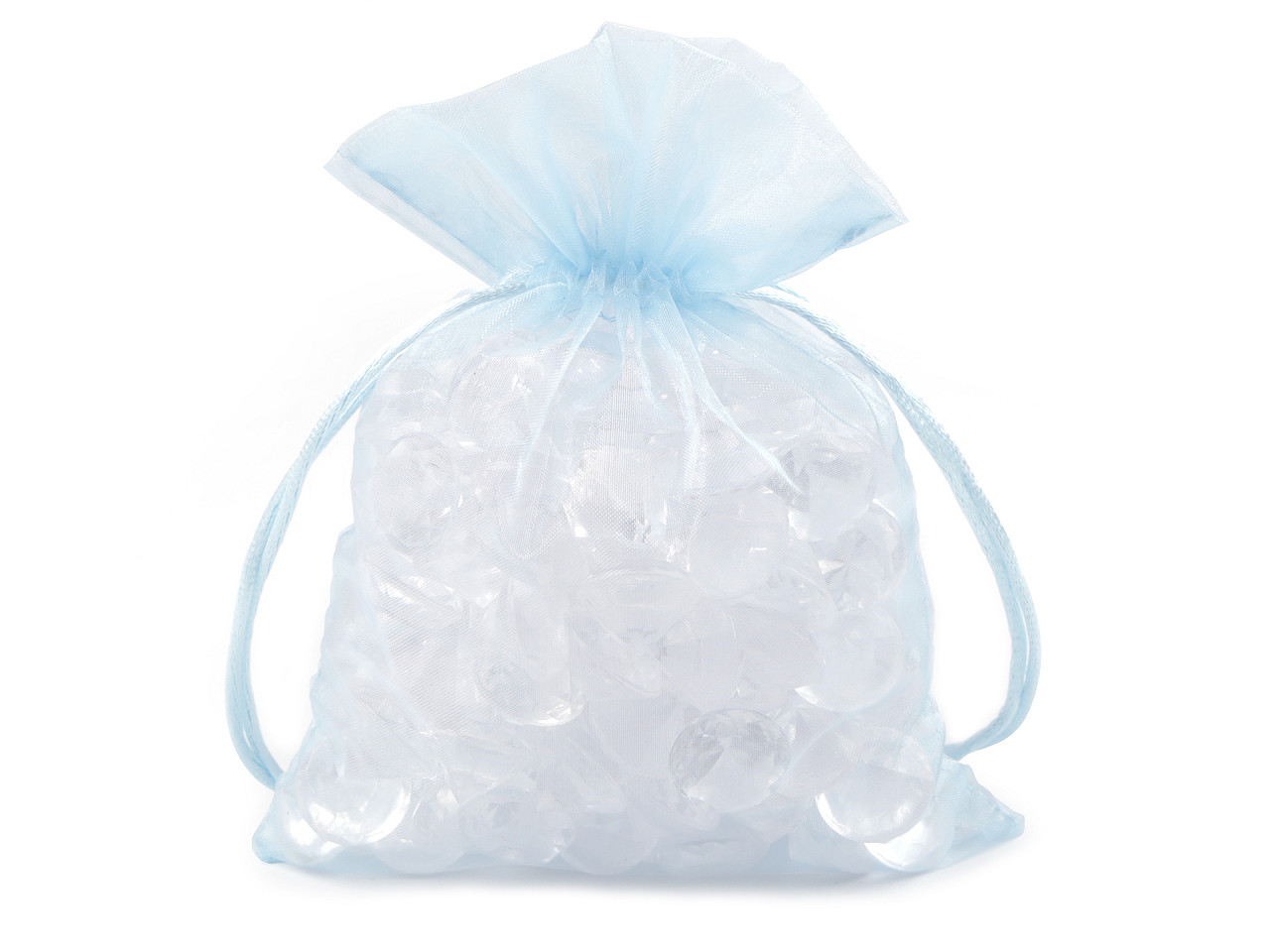 Organza gift bag 13x18 cm - Green (10 Pieces)