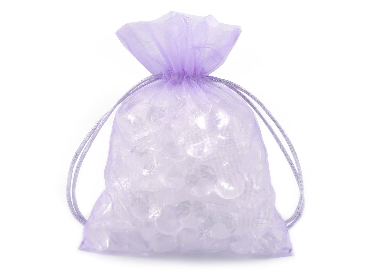 Organza gift bag 13x18 cm - Green (10 Pieces)
