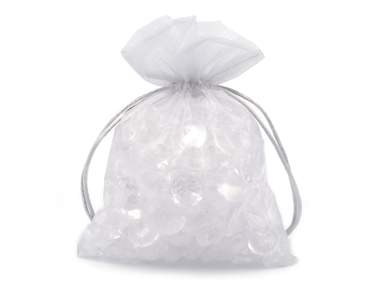 Organza gift bag 13x18 cm - Green (10 Pieces)