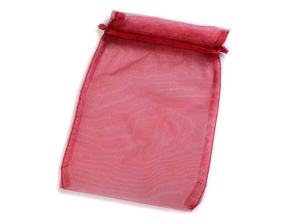 Organza gift bag 13x18 cm - Green (10 Pieces)