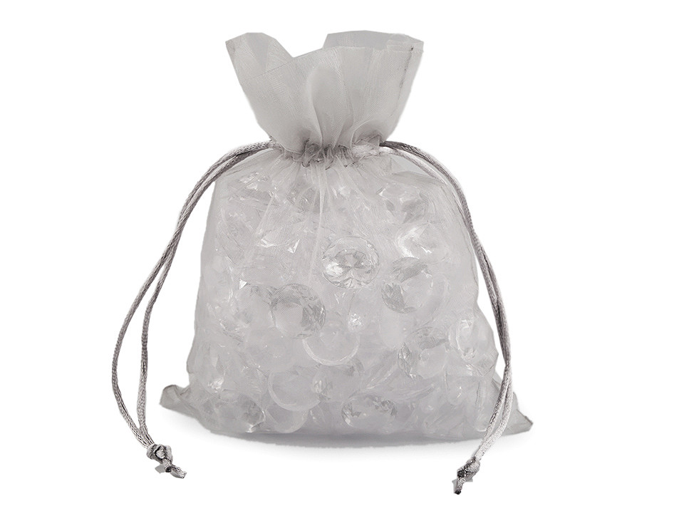 Organza gift bag 13x18 cm - Green (10 Pieces)