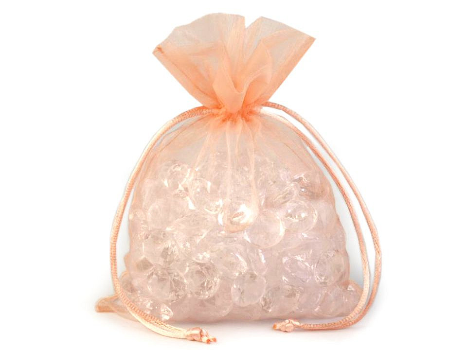 Organza gift bag 13x18 cm - Green (10 Pieces)