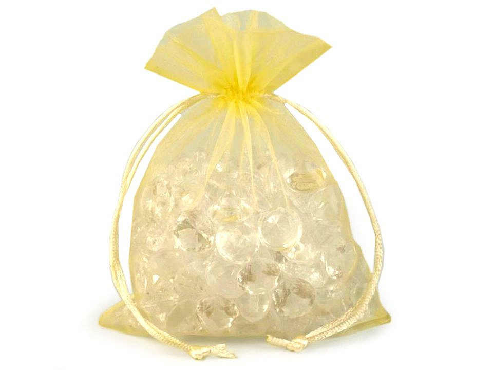 Organza gift bag 13x18 cm - Green (10 Pieces)