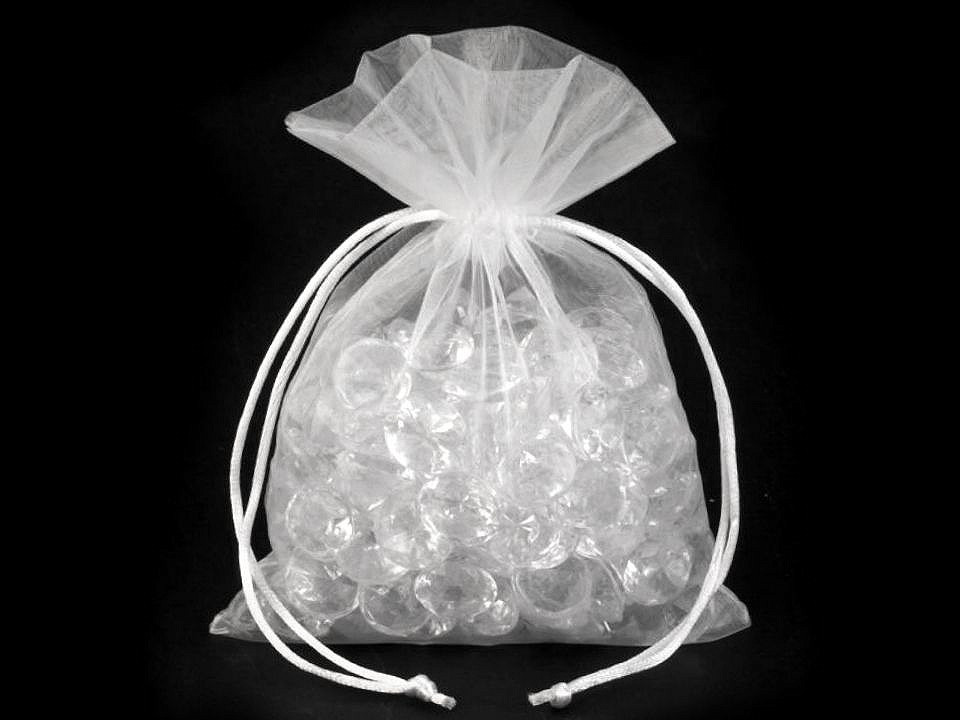 Organza gift bag 13x18 cm - Green (10 Pieces)