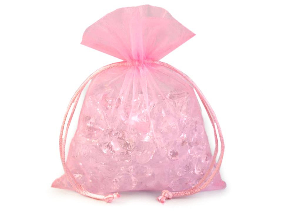 Organza gift bag 13x18 cm - Green (10 Pieces)