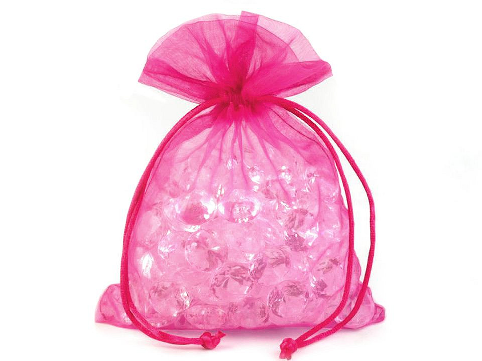 Organza gift bag 13x18 cm - Green (10 Pieces)