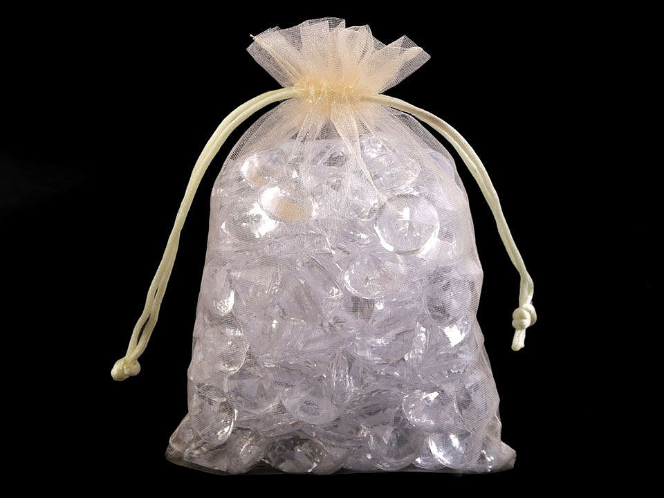 Organza gift bag 13x18 cm - Green (10 Pieces)