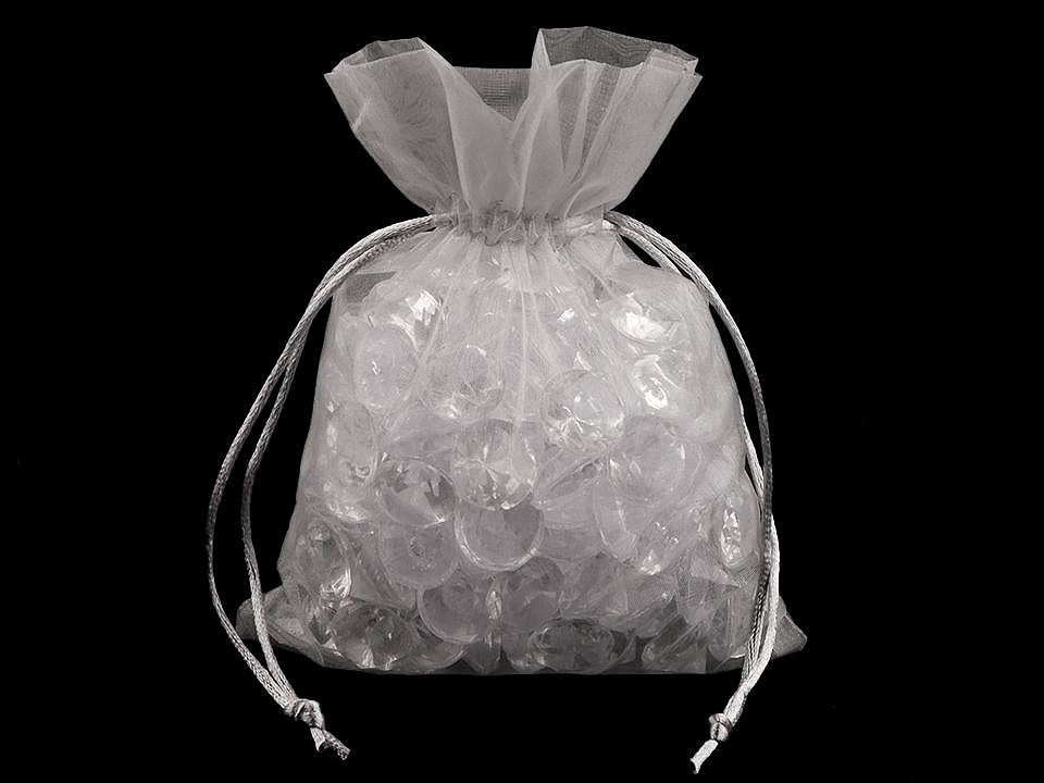 Organza gift bag 13x18 cm - Green (10 Pieces)