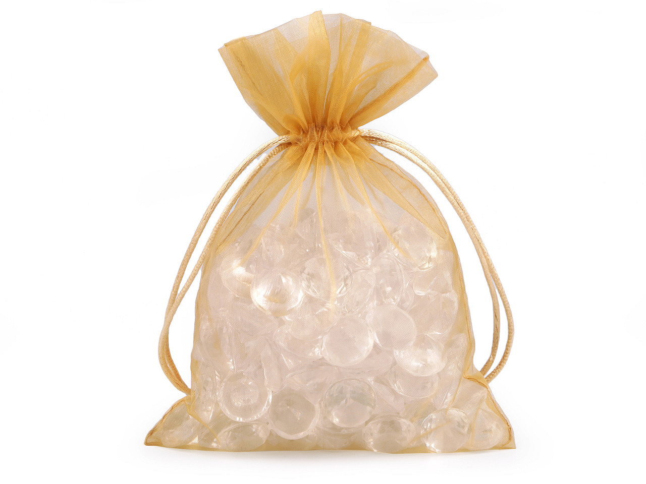 Organza gift bag 13x18 cm - Green (10 Pieces)