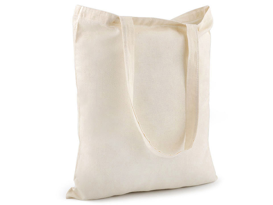 Canvas tote bag for decorating diy 34x39 cm - Ecru light (1 Piece)