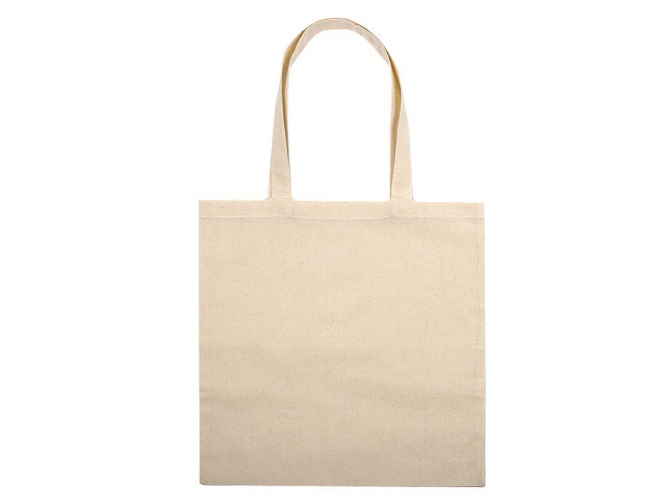 Canvas tote bag for decorating diy 34x39 cm - Ecru light (1 Piece)