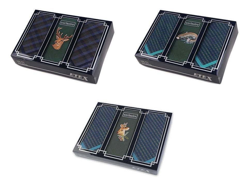 Men's handkerchief / gift box set - As pictured (1 Box)