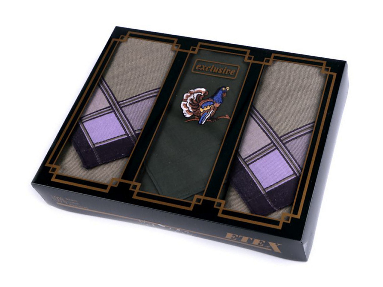 Men's handkerchief / gift box set - As pictured (1 Box)