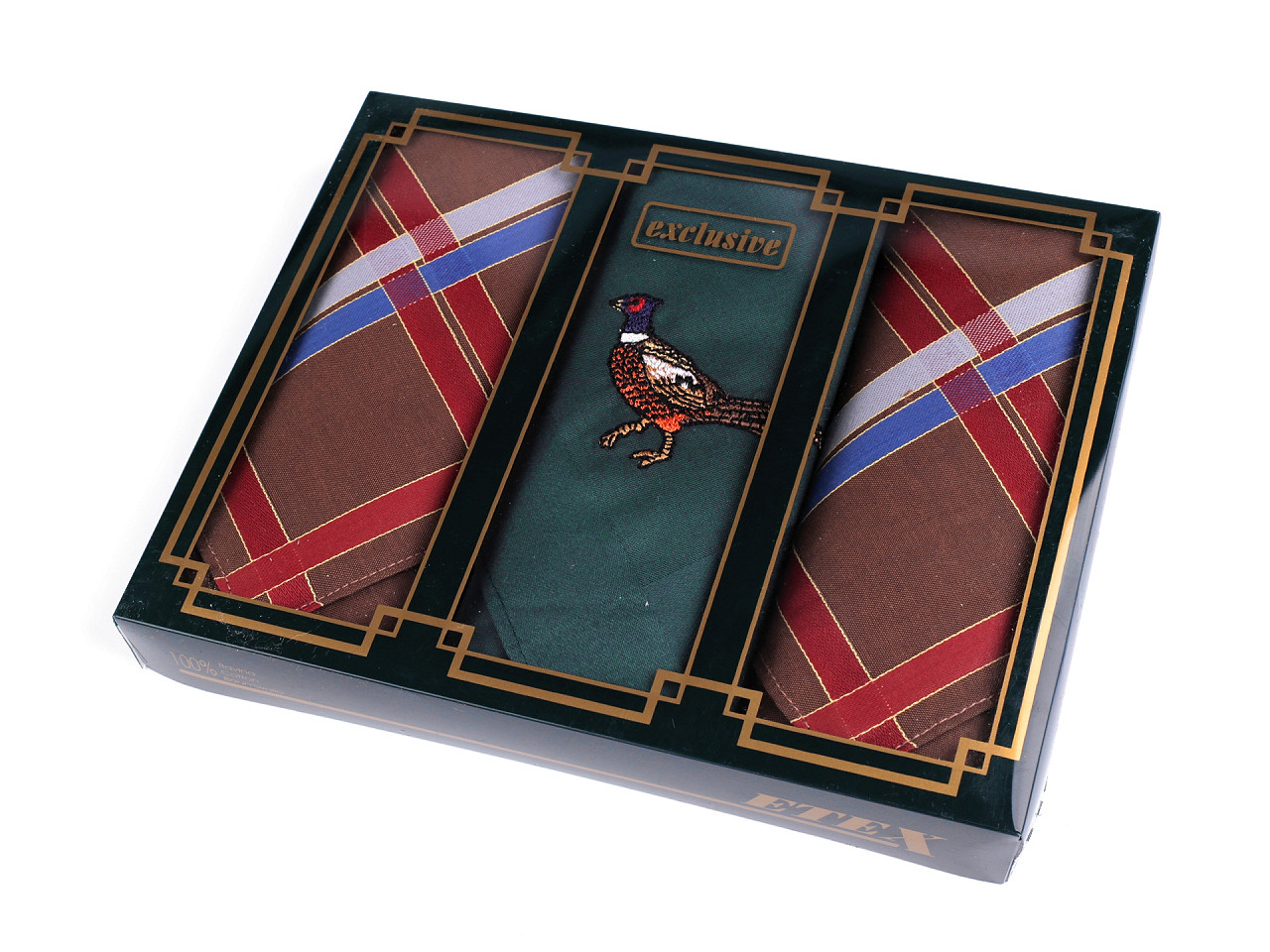 Men's handkerchief / gift box set - As pictured (1 Box)