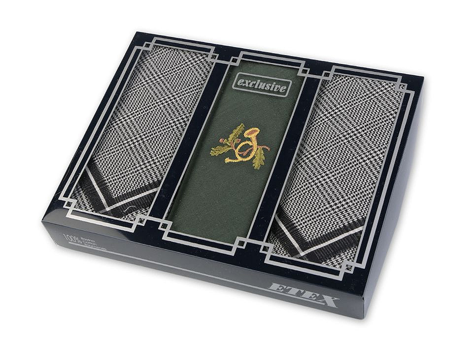 Men's handkerchief / gift box set - As pictured (1 Box)