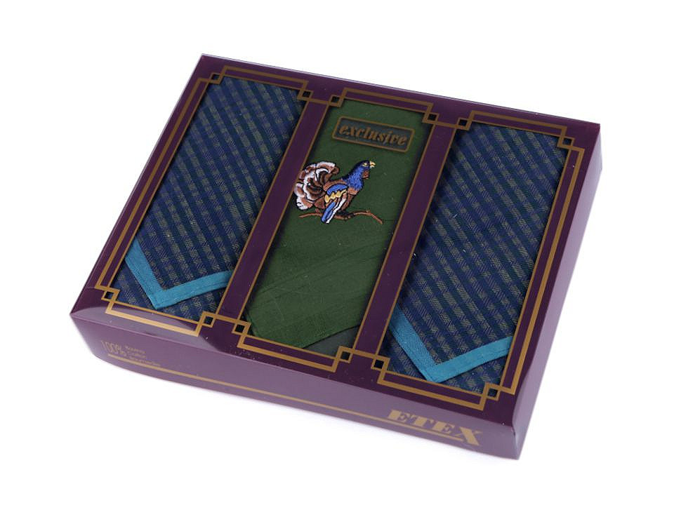 Men's handkerchief / gift box set - As pictured (1 Box)
