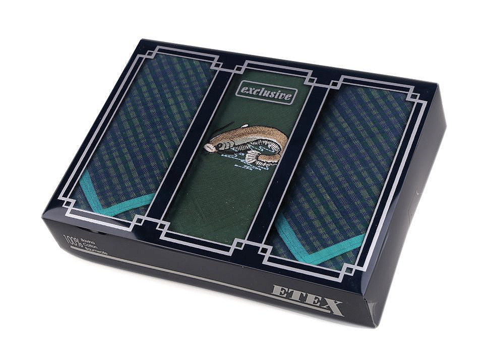 Men's handkerchief / gift box set - As pictured (1 Box)