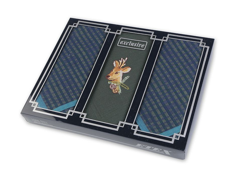 Men's handkerchief / gift box set - As pictured (1 Box)