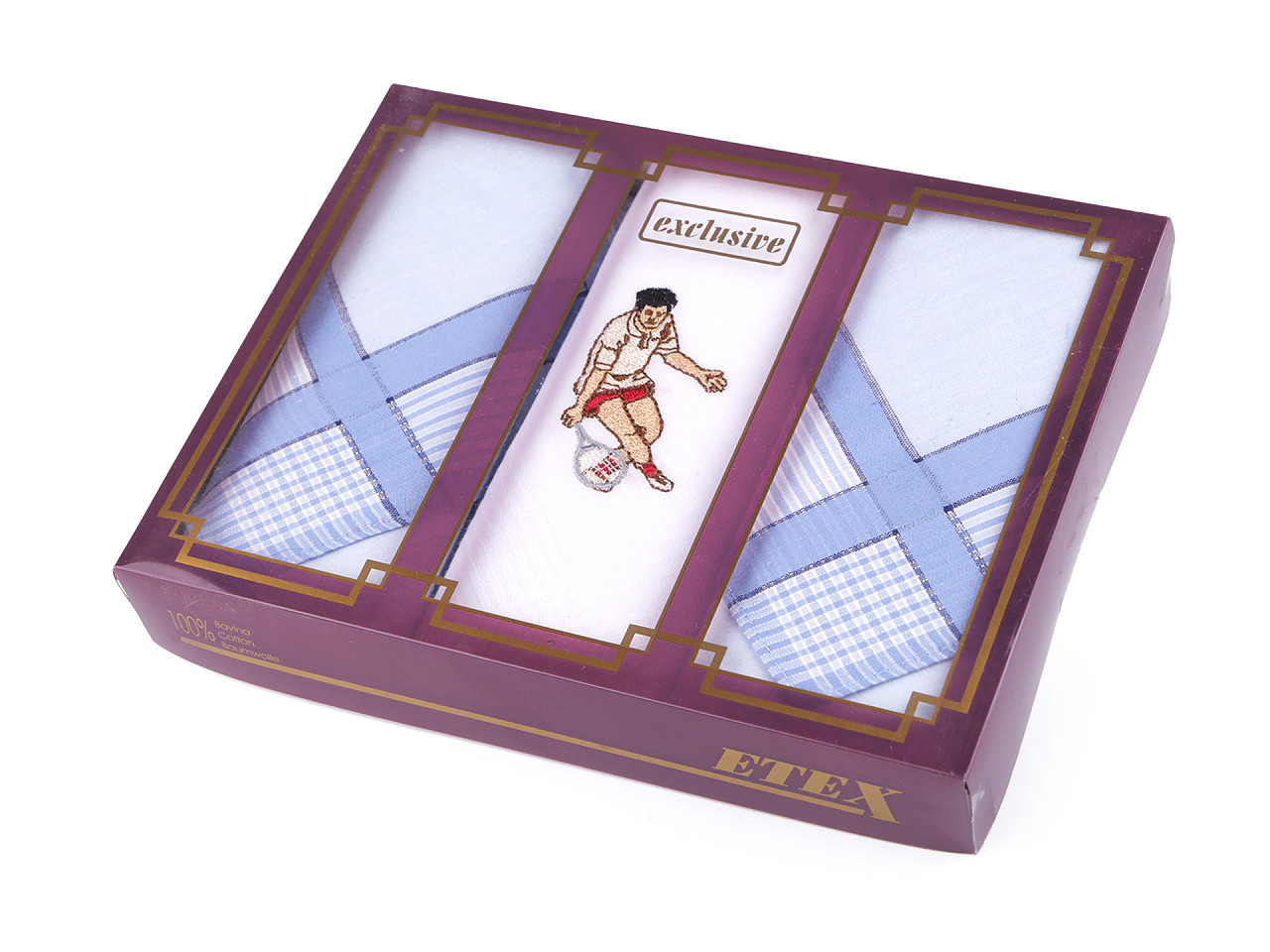 Men's handkerchief / gift box set - As pictured (1 Box)