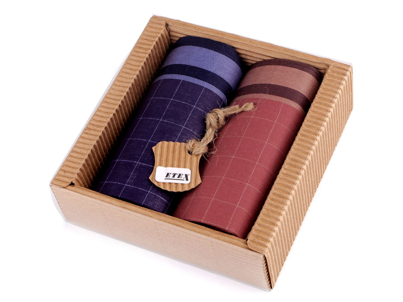 Men's handkerchief gift box set - Mix of colours and designs (1 Box)