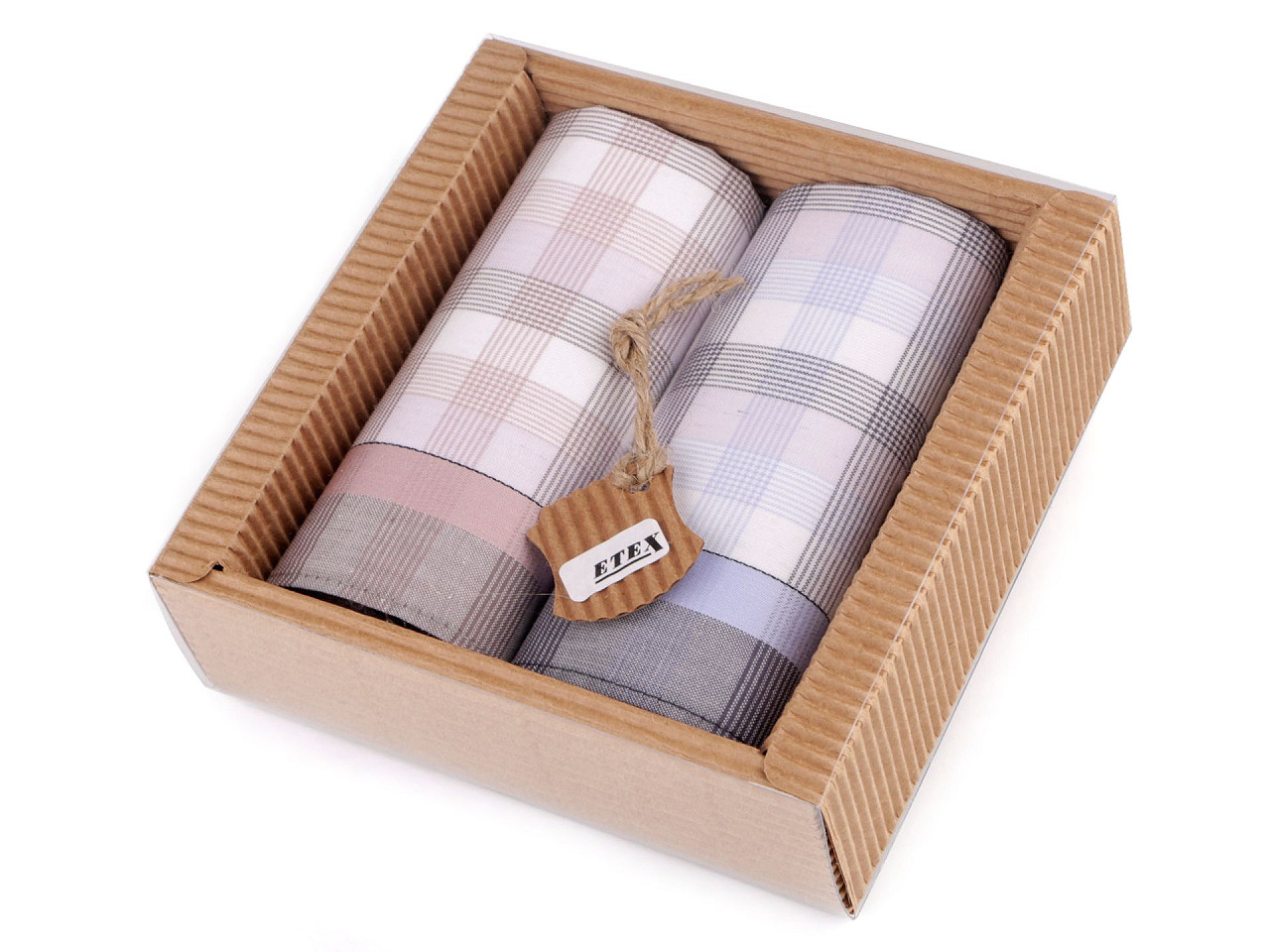 Men's handkerchief gift box set - Mix of colours and designs (1 Box)