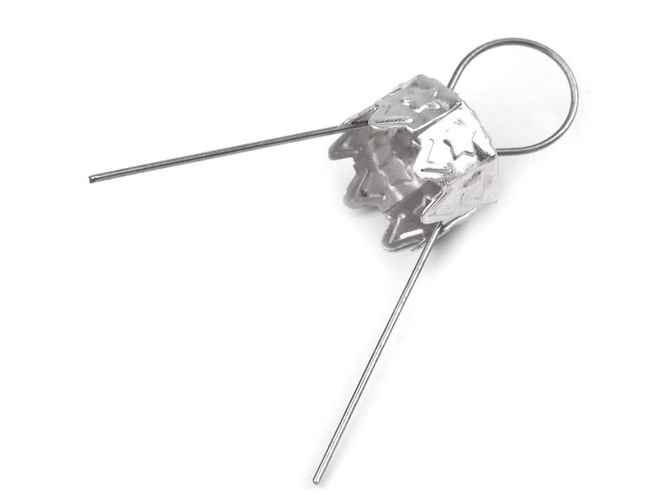 Christmas ball bauble ornament cap with spring wire hangers - Gold (10 Pieces)