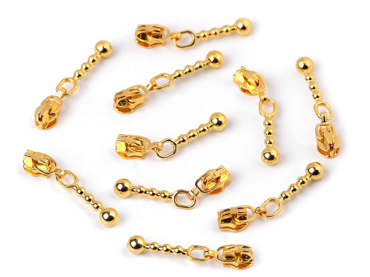 Slider for nylon zippers no 3 - Black varnish (10 Pieces)