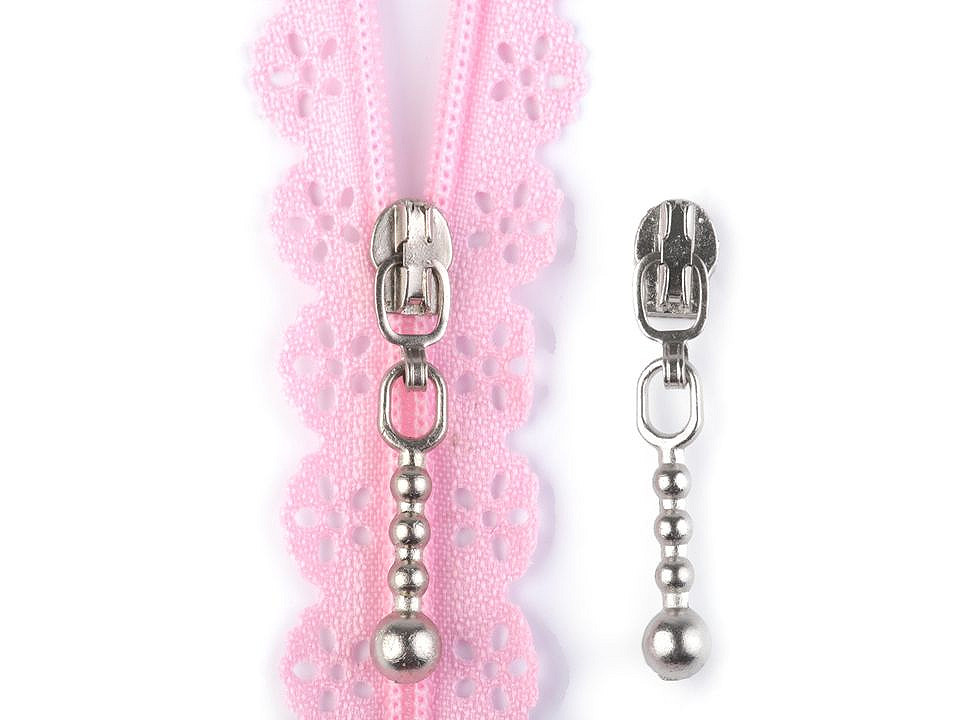 Slider for nylon zippers no 3 - Black varnish (10 Pieces)