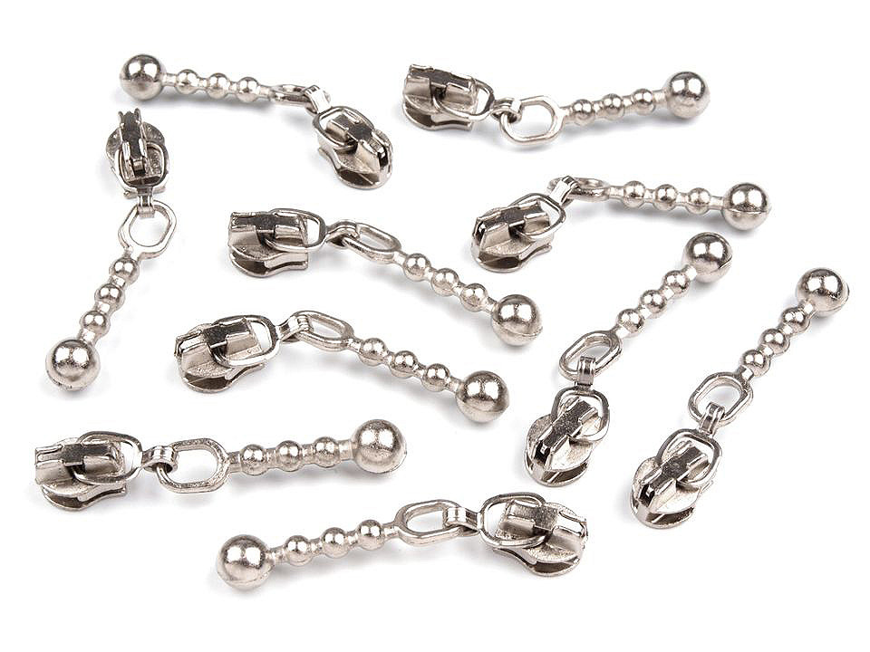 Slider for nylon zippers no 3 - Black varnish (10 Pieces)