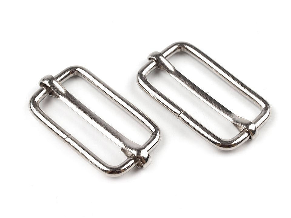Adjustable slide buckle width 25 mm for webbing - Nickel (100 Pieces)